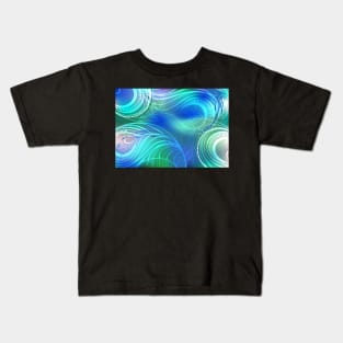 Iridescent Peacock Background Kids T-Shirt